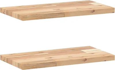 Obrázek produktu pro vidaXL Plovoucí police 2 ks 40x20x2 cm z masivního dřeva akácie neošetřené