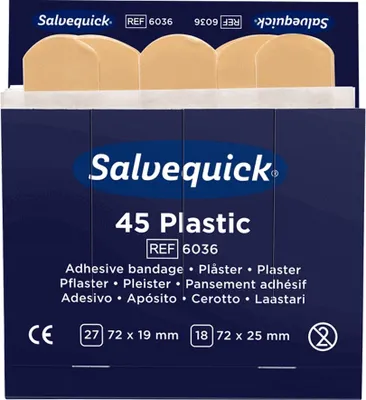 Obrázok produktu pre Salvequick omietkové pásiky vodotesné REF6036 (45 ks x 60 ks)