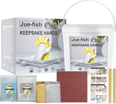 Obrázek produktu pro Sada otisků rukou, 3D ruční otisk nohou, 3D ruční makrolonový prášek Diy Valentýnský den, výročí, suvenýr, Den dětí, Den matek, dárek