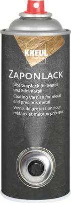 A spray can of KREUL Zaponlack coating varnish.
