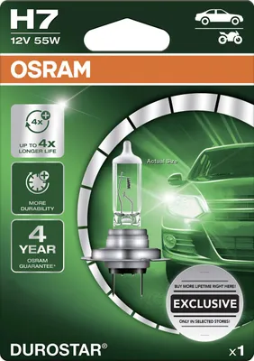 Produktbild von Osram Scheinwerferlampe H7 Durostar 2.0