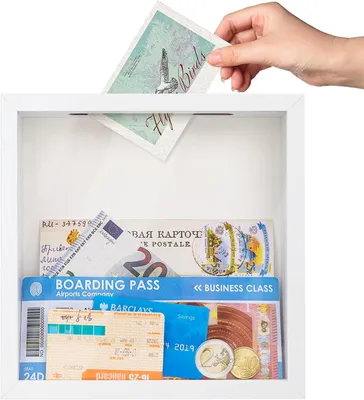 Obrázek produktu pro 3D fotorámeček k vyplnění, 22x22cm, 3D rámeček na objekty, hloubka 3cm, hluboký rámeček na zeď a stůl, stínový box na fotografie