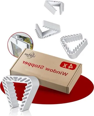 Obrázok produktu pre Sada 4 kusov zarážok na dvere, svorky na rám, robustné a bezpečné