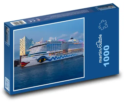Zdjęcie produktu dla Puzzle 1000 Hamburg - statek wycieczkowy - martinpuzzle