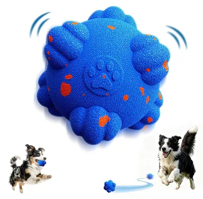 Produktbild von Interaktiver Hundeball, automatisches Hundespielzeug mit 3 Bewegungsmodi, bissfester E-TPU Ball für große Hunde, rollendes Beschäftigungsspielzeug