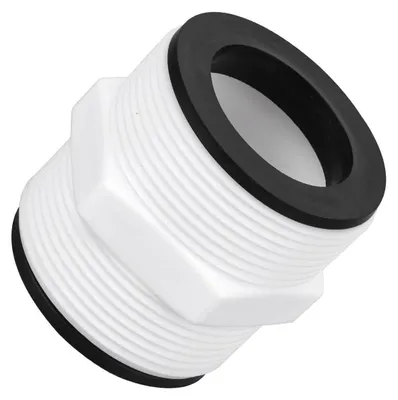 Zdjęcie produktu dla Złączka do węża basenowego 38 mm, adapter do basenów stacjonarnych, kompatybilny z markami Intex i Coleman, z 2 uszczelkami