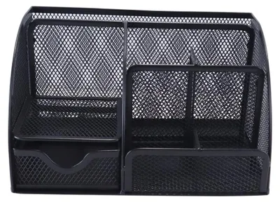 Obrázok produktu pre Organizér do kancelárie Solidchoice s 7 priehradkami, čierna sieťovina