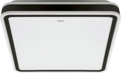 Obrázek produktu pro LED stropní svítidlo kovové IP44 4100 K neutrální bílé světlo 3120 lm Š: 43 cm černá bílá čtvercová