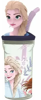 Obrázok produktu pre Pohár so slamkou Frozen Snowy Tale 360 ml
