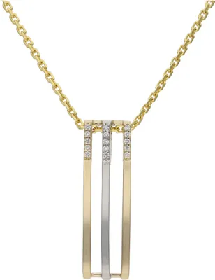 Produktbild von JuwelmaLux Anhänger 585/000 (14 Karat) Gold und Weißgold mit Brillanten JL10-02-3357