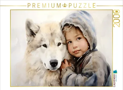 Produktbild von CALVENDO Puzzle Ein Motiv aus dem Kalender "Kinder und Tiere" | 2000 Teile Lege-Größe 90x67cm Foto-Puzzle für glückliche Stunden