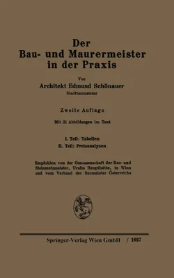 Produktbild von Der Bau- und Maurermeister in der Praxis