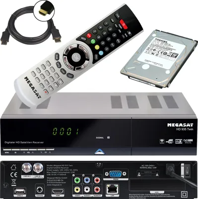 Produktbild von Megasat HD 935 Twin, mit Festplatte 1 TB, 1.Version