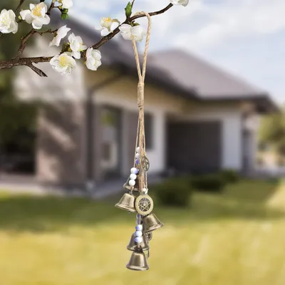Produktbild von Windspiel für draußen, hängende Hexenglocken, Gartenwindspiel, Segenglocke aus Metall für Veranda, Garten, Fensterdekoration, Geschenk