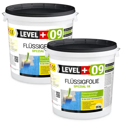 Produktbild von Dichtfolie 50kg Flüssigfolie Bad und Balkon Abdichtung Wasserdicht LEVEL+ RM09