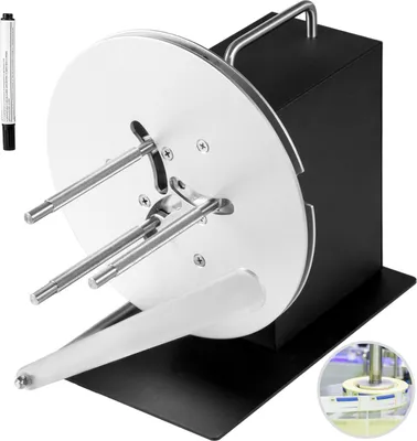 Zdjęcie produktu dla SucceBuy Automatyczna nawijarka etykiet, szerokość 120 mm, nawijarka etykiet - 220 V, czarna