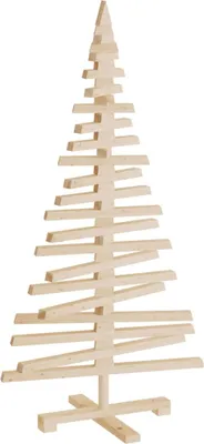Image de Arbre de Noël en bois pour décoration 120 cm bois massif de pin