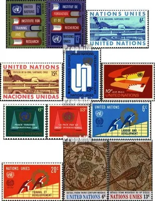 Produktbild von Briefmarken UNO - New York 1969 Mi 208-219 (kompl.Ausg.) Jahrgang 1969 komplett postfrisch Sondermarken