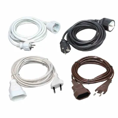 Produktbild von Kopp Verlängerungskabel 3m 3x1,5qmm PVC ws 250V Netzanschlussleitung 143201018