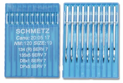 Produktbild von Schmetz Nadeln 135x5 120 SERV7 für Nähmaschinen 10 Stück