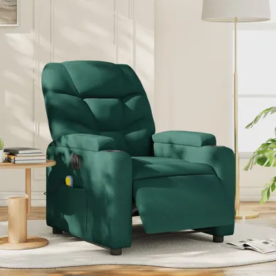 Produktbild von Massagesessel Fernsehsesel Elektrisch Dunkelgrün Stoff 3204590