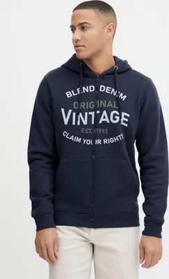 Produktbild von Blend 20715054 Herren Sweatjacke Kapuzenjacke Hoodie mit Kapuze und Reißverschluss Print