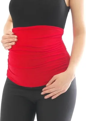 Produktbild von Bauchband Bauch-Bund Band Bauchbinde Hosenerweiterung Umstands-Mode rot