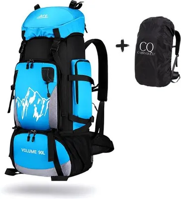 Image de CarryQuest® - Sac à dos - 90 litres - Imperméable - Polyester - Bleu clair
