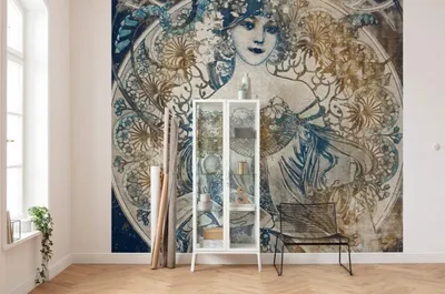 Immagine prodotto di Carta da parati Komar in tessuto non tessuto "Porcelaine" - Dimensioni: 300 x 280 cm (larghezza x altezza) - 6 pannelli