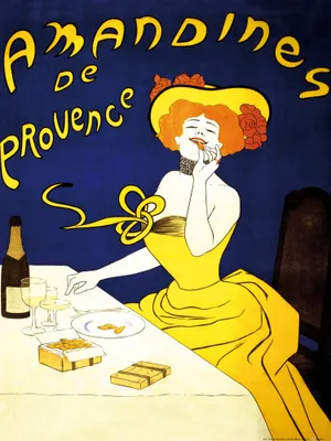Obrázek produktu pro Leonetto Cappiello umělecký tisk obrazu - Amandines de Provence, 1900 (80 x 60 cm)