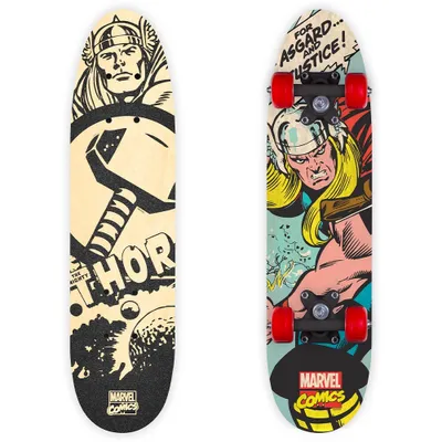 Image de Planche à roulettes Marvel Thor - Bois d'érable robuste 9 couches avec roues en PVC 95A