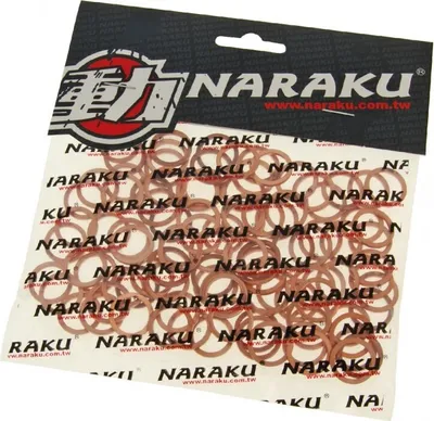 Produktbild von Dichtringe Naraku kupfer 12 x 16 x 1,5 mm 100 Stück für Yamaha, Vlosolex, Wangye