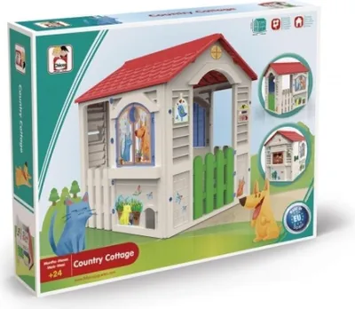 Produktbild von Chicos - Country Cottage House | Spielhaus Kinder Outdoor | Robuster und langlebiger Kunststoff | Schnelle und einfache Montage/Demontage (89607)