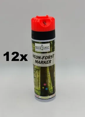 Produktbild von Forst Markierungsspray, Markierfarbe 500 ml 12-er Set rot
