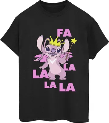 Produktbild von Disney - "Angel Fa La La" T-Shirt für Damen BI30584 (XXL) (Schwarz)