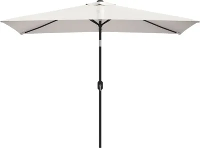 Image de vidaXL Parasol 200x300 cm Blanc sable Rectangulaire
