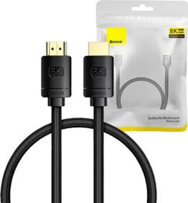 Produktbild von Baseus HDMI 2.1 Kabel 0.5m, 8K Ultra HD Schwarz, High Definition Serie
