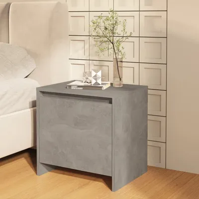 Produktbild von The Living Store Nachttisch Betongrau 45x34x44,5 cm Holzwerkstoff