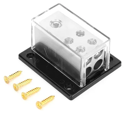 Immagine prodotto di Splitter di distribuzione alimentazione 1x0GA in 4x4GA per impianti audio per auto