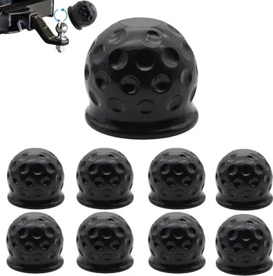 Set von 8 Schutzabdeckungen für Anhängerkupplung 50 mm - Gummi Schutz für Wohnwagen, Wohnmobil, Traktor und Anhänger