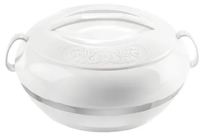 Obrázek produktu pro Termoska na jídlo – termo nádoba na jídlo – 2,3 litru – nerezová ocel – bílá barva