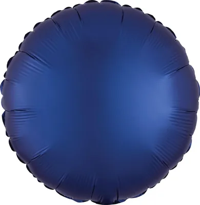 Image de Ballon en aluminium bleu marine rond 43 cm - Amscan