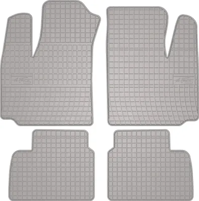 Produktbild von Gummi-Fußmatten für Fiat Doblo I 2000-2009 – kombivan, Set 4, Befestigung