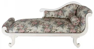 Produktbild von Casa Padrino Barock Chaiselongue Modell XXL Blumenmuster / Creme