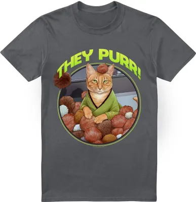 Productafbeelding van Star Trek - "The Purr" T-shirt voor heren, model TV5601 (4XL), kleur: antraciet