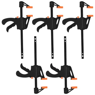 Productafbeelding van Snelspanklemmen set - 10 cm - 5 stuks - Eenhandsklem