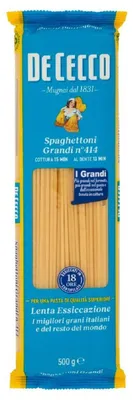 Produktbild von 24x Pasta De Cecco 100% Italienisch Spaghettoni Grandi N°414 Nudeln 500g + Italian Gourmet Polpa 400g