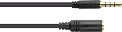 Obrázok produktu pre Alcasa AS-35V4B2, 3.5mm, Samec, 3.5mm, Samica, 2 m, Čierna