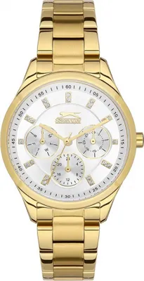Produktbild von Damen Armbanduhr SLAZENGER SL.09.2151.4.04 in Gold als modisches Geschenk.