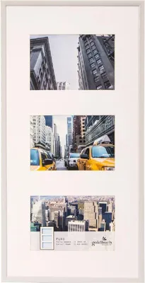 Produktbild von Goldbuch Galerierahmen Puro 3 Fotos 10x15 cm weiß 24x47 cm